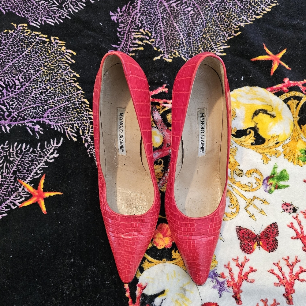 Manolo Blahnik Rare Aligator Heels